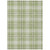 3' X 5' Artichoke Green Brown And Ivory Plaid Washable Indoor Outdoor Area Rug - 608219345587
