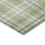 3' X 5' Artichoke Green Brown And Ivory Plaid Washable Indoor Outdoor Area Rug