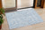 3' X 5' Sky Blue And Ivory Tribal Washable Indoor Outdoor Area Rug
