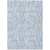 3' X 5' Sky Blue And Ivory Tribal Washable Indoor Outdoor Area Rug