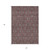 5' X 8' Merlot Gray And Taupe Floral Washable Indoor Outdoor Area Rug