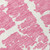 8' Runner Pink and Ivory Abstract Washable Non Skid Indoor Outdoor Runner Rug