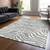3' X 5' Gray And Ivory Animal Print Washable Indoor Outdoor Area Rug