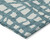 5' X 8' Teal Blue And Ivory Abstract Washable Indoor Outdoor Area Rug - 608219015046