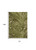 6' X 9' Ivory And Green Palm Leaf Indoor Outdoor Area Rug