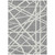 5' X 8' Gray And Ivory Geometric Washable Indoor Outdoor Area Rug Transitional Style - Gray, Ivory Color