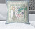 26" x 26" Cream Peacock Blown Seam Floral Indoor Outdoor Throw Pillow Home Accent