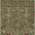 5' X 8' Fern Green Brown And Red Floral Washable Indoor Outdoor Area Rug