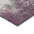 5' X 8' Eggplant Gray And Ivory Abstract Washable Indoor Outdoor Area Rug