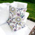 Set of Two 16" X 16" Yellow and White Blown Seam Floral Indoor Outdoor Throw Pillow Polyester Decor