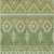 3' X 5' Green Copper And Ivory Aztec Washable Indoor Outdoor Area Rug