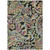 3' X 5' Black And Artichoke Green Paisley Washable Indoor Outdoor Area Rug