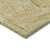 3' X 5' Gold Copper And Brown Geometric Washable Indoor Outdoor Area Rug