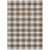 5' X 8' Brown And Beige Plaid Washable Indoor Outdoor Area Rug - Brown, Beige