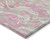 3' X 5' Pink Gray And Ivory Abstract Washable Indoor Outdoor Area Rug