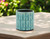 6" Turquoise Geometric Ceramic Indoor Outdoor Round Pot Planter