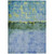 3' X 5' Blue And Lime Green Abstract Washable Indoor Outdoor Area Rug