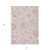 3' X 5' Pink Blush And Artichoke Green Floral Washable Indoor Outdoor Area Rug - 608219231644
