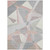 3' X 5' Blush Ivory And Gray Geometric Washable Indoor Outdoor Area Rug