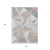 3' X 5' Blush Ivory And Gray Geometric Washable Indoor Outdoor Area Rug
