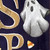 36" Black Gold And Orange Spooky Halloween Ghost Solid Wood Porch Sign