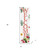 36" Pink And White Solid Wood Tropical Floral Welcome Porch Sign