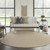 8' Natural And Light Brown Round Geometric Indoor Outdoor Area Rug
