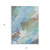 5' X 8' Sky Blue And Teal Blue Abstract Washable Indoor Outdoor Area Rug