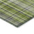 5' X 8' Green Plaid Washable Non Skid Indoor Outdoor Area Rug