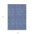 3' X 5' Navy Blue Geometric Washable Non Skid Indoor Outdoor Area Rug