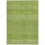 5' X 8' Lime Green And Ivory Chevron Washable Indoor Outdoor Area Rug