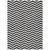 5' X 8' Black And Ivory Chevron Washable Indoor Outdoor Area Rug