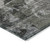 2' X 3' Gray Dark Green and Black Floral Washable Non Skid Indoor Outdoor Area Rug