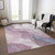 3' X 5' Mauve And Pink Abstract Washable Indoor Outdoor Area Rug