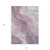 3' X 5' Mauve And Pink Abstract Washable Indoor Outdoor Area Rug