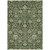 3' X 5' Green Tan And Gray Floral Washable Indoor Outdoor Area Rug
