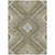 3' X 5' Beige Gray And Ivory Tribal Washable Indoor Outdoor Area Rug