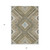 3' X 5' Beige Gray And Ivory Tribal Washable Indoor Outdoor Area Rug