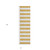 8' Runner Gold Striped Washable Non Skid Indoor Outdoor Runner Rug
