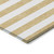 8' Runner Gold Striped Washable Non Skid Indoor Outdoor Runner Rug