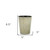 5" Gray Recycled Plastic Indoor Outdoor Round Pot Planter