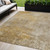5' X 8' Beige Taupe And Ivory Abstract Washable Indoor Outdoor Area Rug