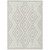 3' X 5' Ivory And Beige Geometric Washable Indoor Outdoor Area Rug Transitional Style - Ivory, Beige Color
