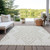3' X 5' Ivory And Beige Geometric Washable Indoor Outdoor Area Rug Transitional Style - Ivory, Beige Color