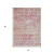 5' X 8' Pink And Ivory Argyle Washable Indoor Outdoor Area Rug