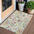 3' X 5' Ivory Fern Green And Artichoke Green Paisley Washable Indoor Outdoor Area Rug