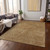 5' X 8' Gold Brown And Ivory Abstract Washable Indoor Outdoor Area Rug