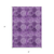 3' X 5' Eggplant Floral Medallion Washable Non Skid Indoor Outdoor Area Rug