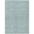 5' X 8' Teal Blue And Ivory Geometric Washable Indoor Outdoor Area Rug - Teal Blue, Ivory