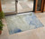 2' X 3' Blue and Green Abstract Washable Indoor Outdoor Area Rug - 608219287450